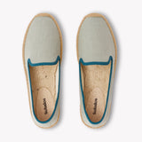 Women's Smoking Espadrille | Linen Color | Sea Green - Women's Espadrilles - Sea Green - Soludos - 