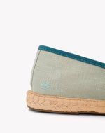 Women's Smoking Espadrille | Linen Color | Sea Green - Women's Espadrilles - Sea Green - Soludos - 