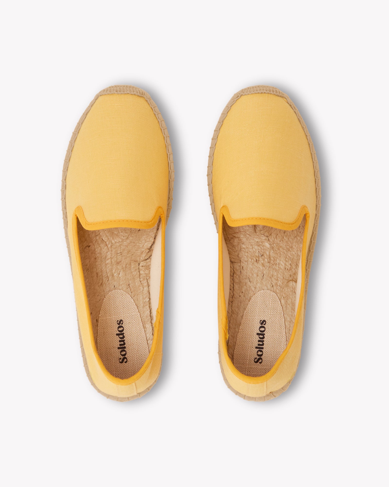 Women's Smoking Espadrille | Linen Color | Sunshine Yellow - Women's Espadrilles - Sunshine Yellow - Soludos - 