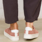 The Ibiza Platform - Suede - Dusty Rose - Women's - Women's Sneakers - Dusty Rose - Soludos - 