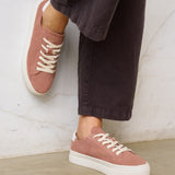The Ibiza Platform - Suede - Dusty Rose - Women's - Women's Sneakers - Dusty Rose - Soludos - 