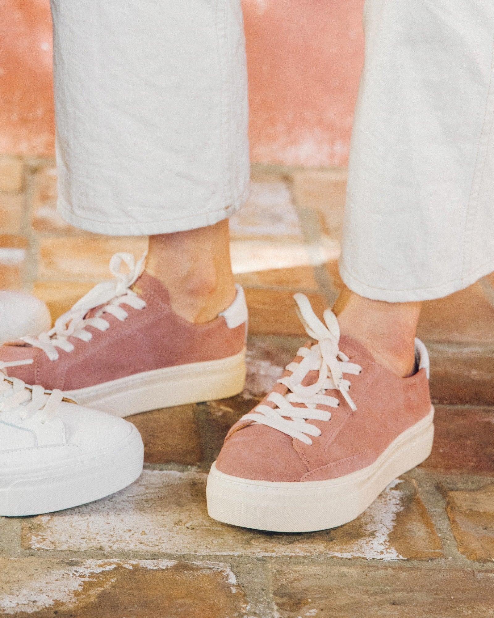The Ibiza Platform - Suede - Dusty Rose - Women's - Women's Sneakers - Dusty Rose - Soludos - 