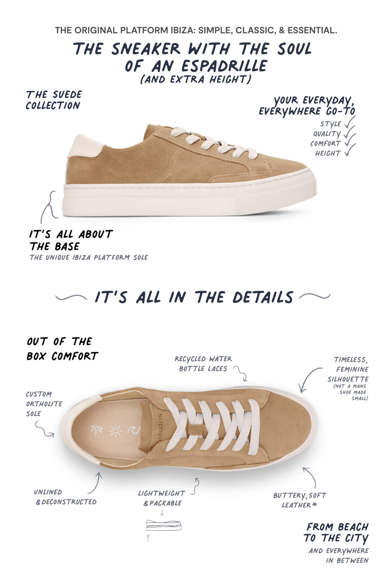 Beach day platform sneakers clearance