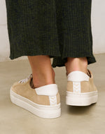 The Ibiza Platform - Suede - Sand Tan - Women's - Women's Sneakers - Sand Tan - Soludos - 