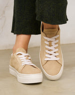 The Ibiza Platform - Suede - Sand Tan - Women's - Women's Sneakers - Sand Tan - Soludos - 