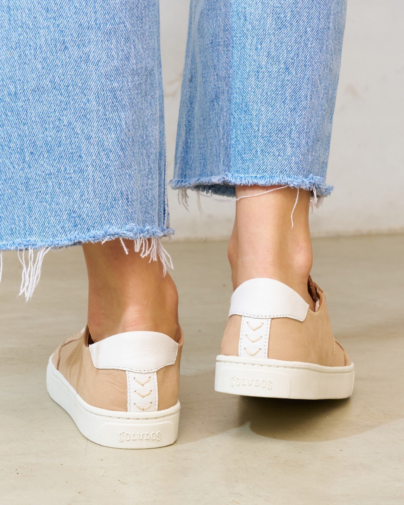 The Original Ibiza - Suede - Champagne Pink - Women's - Women's Sneakers - Champagne Pink - Soludos - 