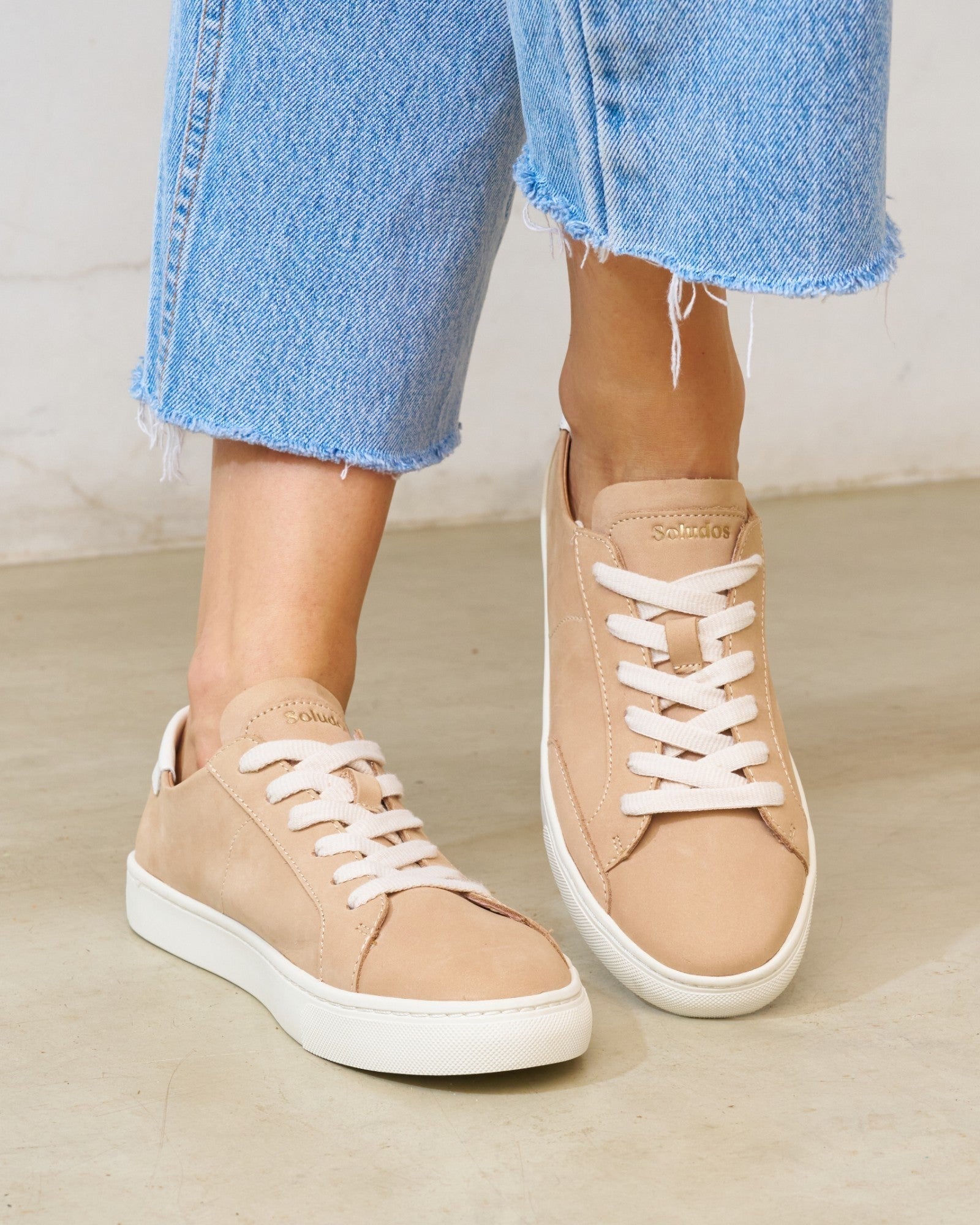 The Original Ibiza - Suede - Champagne Pink - Women's - Women's Sneakers - Champagne Pink - Soludos - 