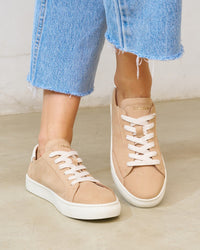 The Original Ibiza - Suede - Champagne Pink - Women's - Women's Sneakers - Champagne Pink - Soludos - 