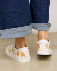 The Original Ibiza - Embroidery / Shine On - White - Women's - Women's Sneakers - White / Shine On - Soludos - 