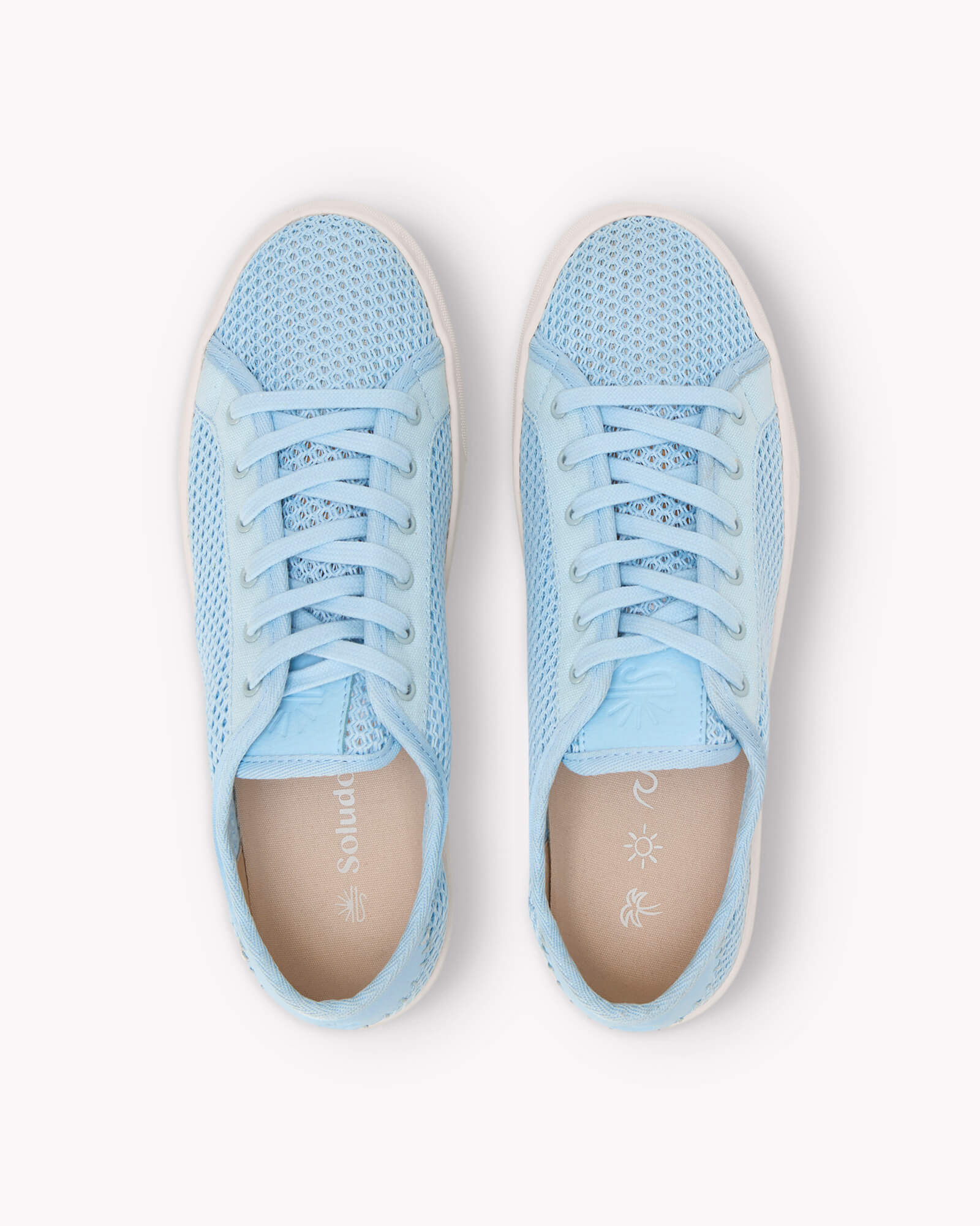 blue mesh sneakers