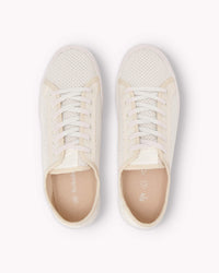 white mesh sneakers