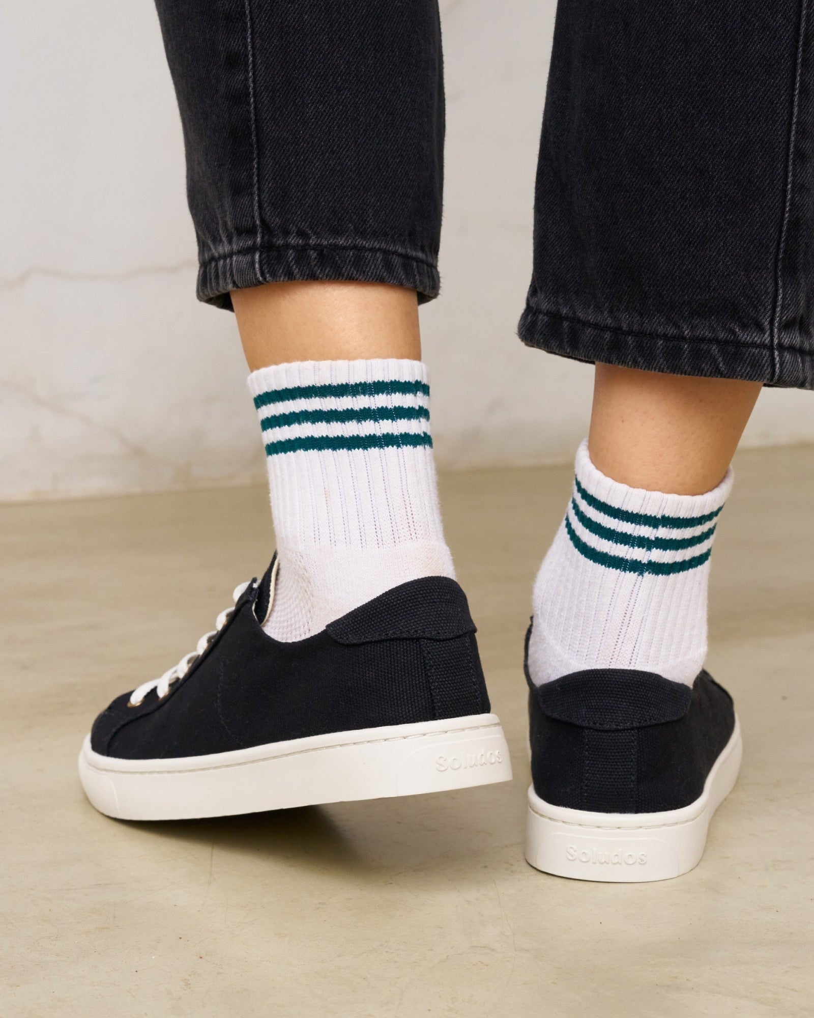 The Original Ibiza - Canvas - Noche Black - Women's - Women's Sneakers - Noche Black - Soludos - 