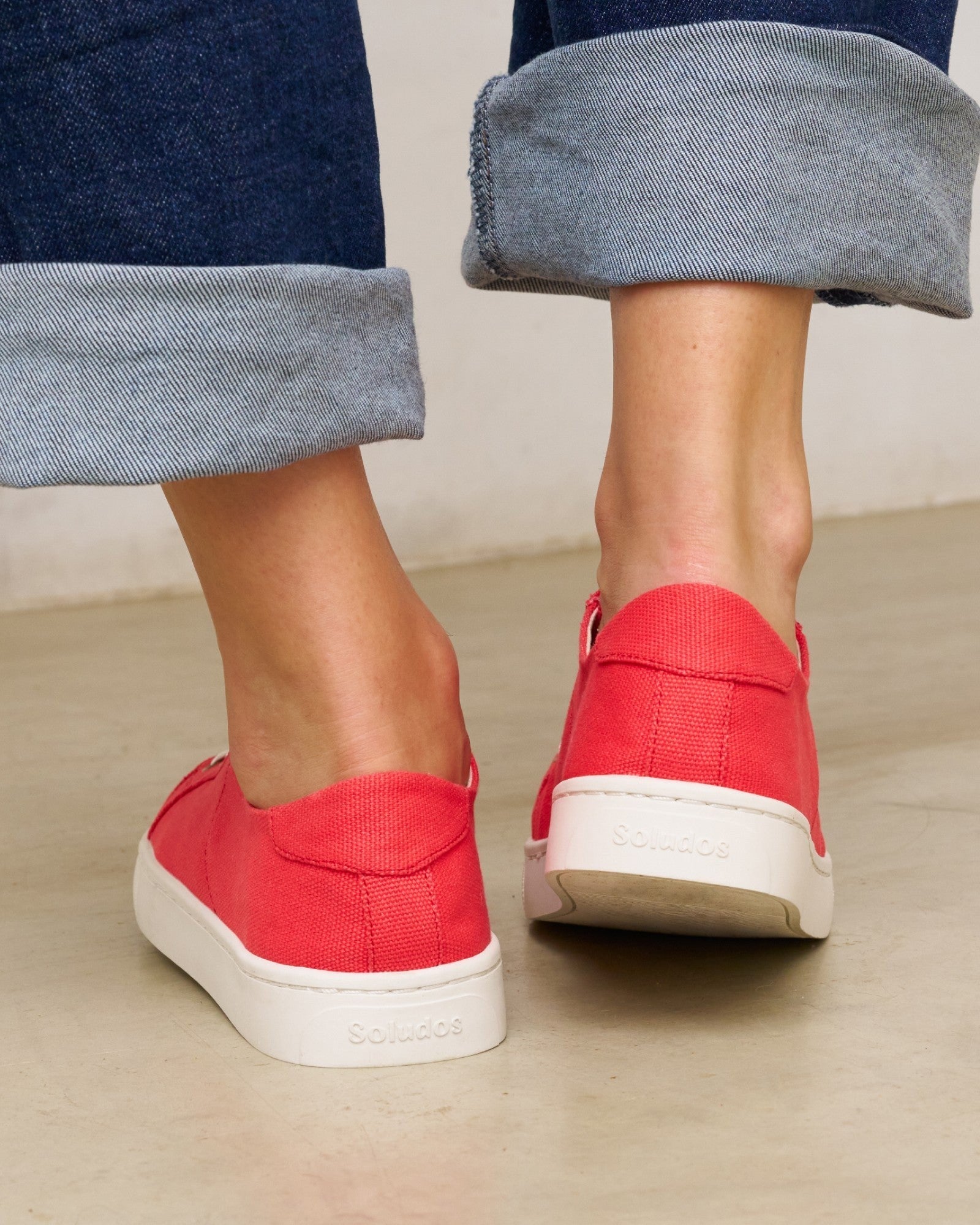 The Original Ibiza - Canvas - Cayenne Red - Women's - Women's Sneakers - Cayenne Red - Soludos - 