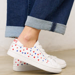 The Original Ibiza - Embroidery / Hearts - White - Women's - Women's Sneakers - Oasis White / Hearts - Soludos - 
