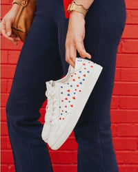 The Original Ibiza - Embroidery / Hearts - White - Women's - Women's Sneakers - Oasis White / Hearts - Soludos - 
