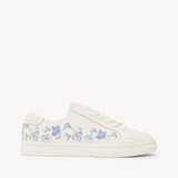 Women's Ibiza Classic Sneaker | Embroidery | Draper Blue Florals - Oasis White - Womens Espadrilles - Draper Blue Florals - Oasis White - Soludos - 