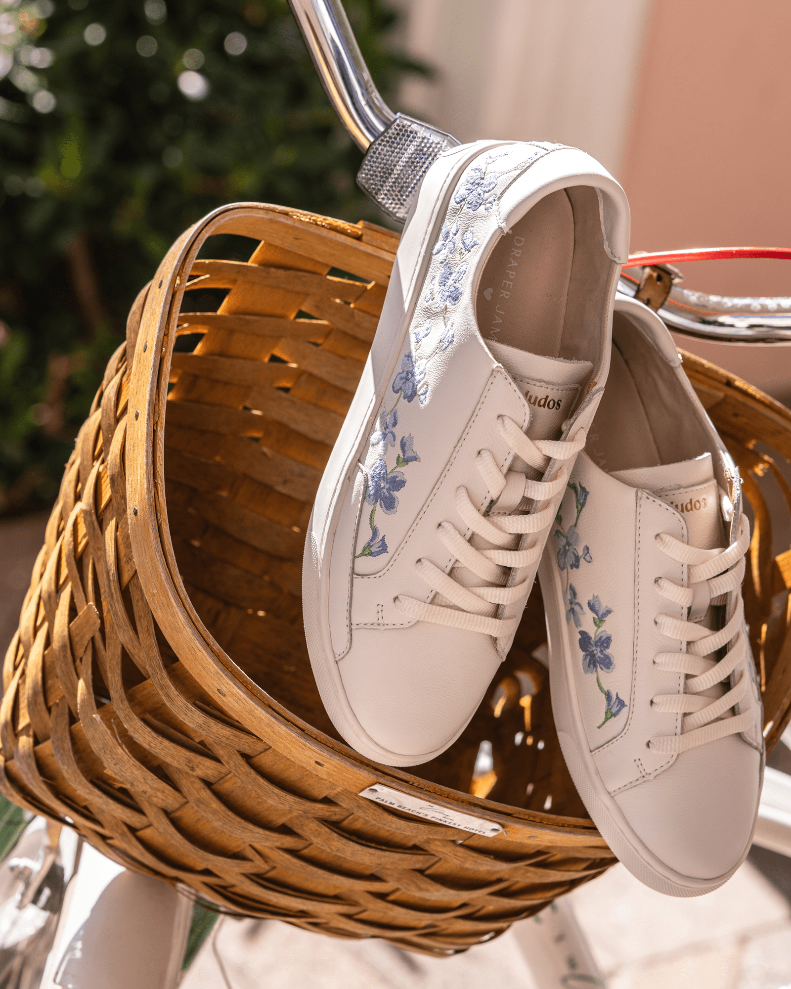 Women's Ibiza Classic Sneaker | Embroidery | Draper Blue Florals - Oasis White - Womens Espadrilles - Draper Blue Florals - Oasis White - Soludos - 