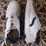 The Roma - Classic - White / Marine Blue - Women's - Women's Sneakers - White / Marine Blue - Soludos - 