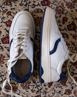 The Roma - Classic - White / Marine Blue - Women's - Women's Sneakers - White / Marine Blue - Soludos - 