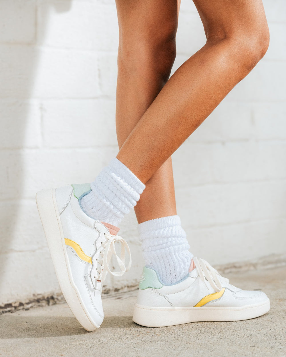 The Roma - Classic - White / Pastels - Women's - Women's Sneakers - White / Pastels - Soludos -