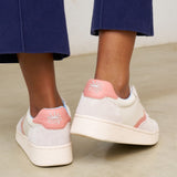 The Roma - Classic - White / Pink / Light Blue - Women's - Women's Sneakers - White / Pink / Light Blue - Soludos - 