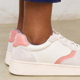 The Roma - Classic - White / Pink / Light Blue - Women's - Women's Sneakers - White / Pink / Light Blue - Soludos - 