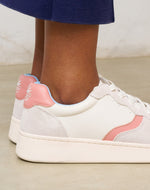 The Roma - Classic - White / Pink / Light Blue - Women's - Women's Sneakers - White / Pink / Light Blue - Soludos - 