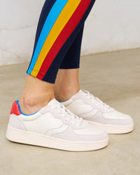 The Roma - Classic - White / Red / French Blue - Women's - Women's Sneakers - White / Red / French Blue - Soludos - 