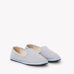 Women's Venetian Flat | Woven Color | Powdered Blue - Womens All Weather Flats - Powdered Blue - Soludos - 