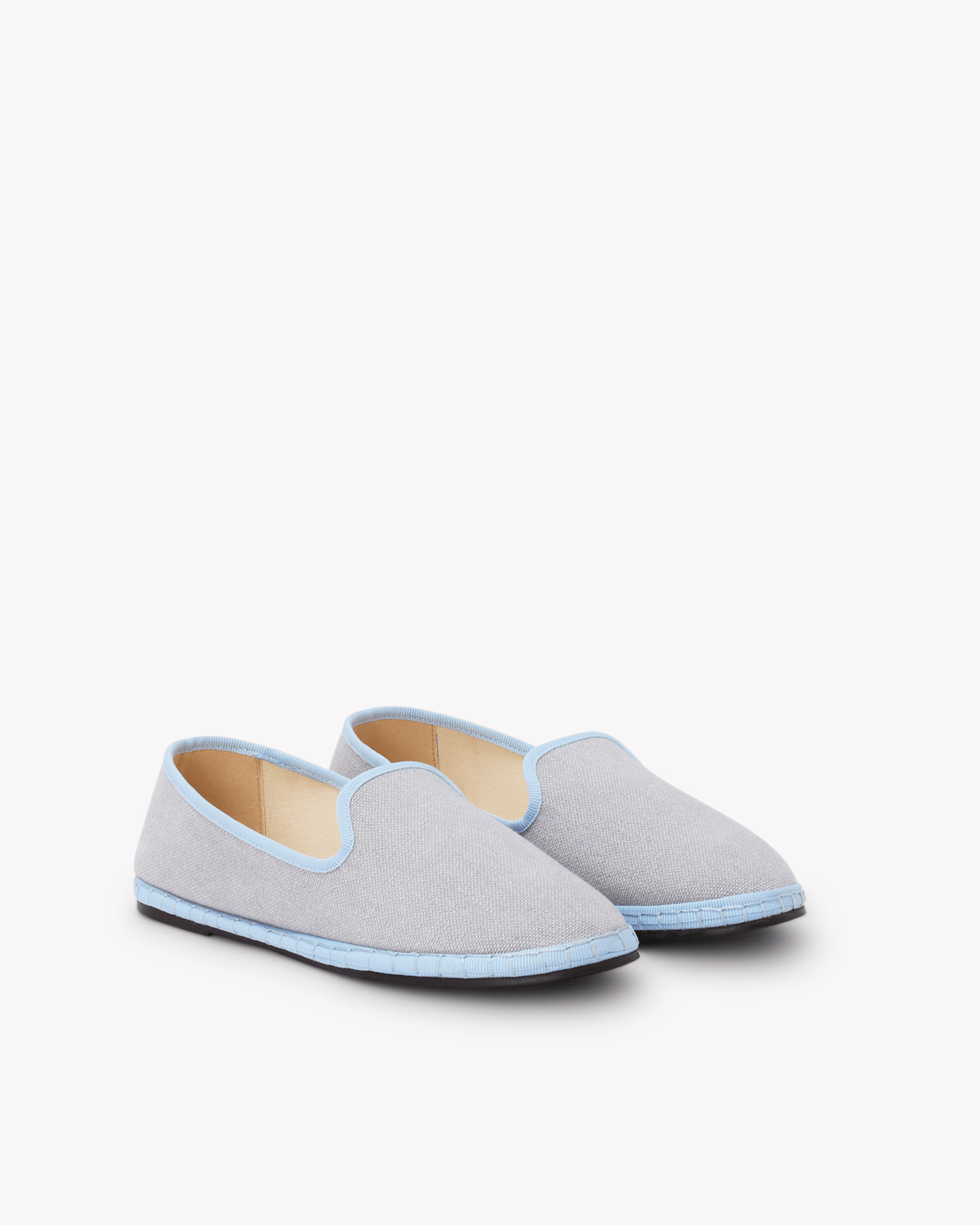 Women's Venetian Flat | Woven Color | Powdered Blue - Womens All Weather Flats - Powdered Blue - Soludos - 