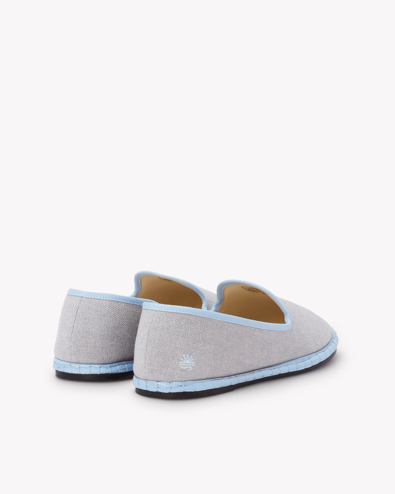 Women's Venetian Flat | Woven Color | Powdered Blue - Womens All Weather Flats - Powdered Blue - Soludos - 