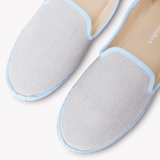Women's Venetian Flat | Woven Color | Powdered Blue - Womens All Weather Flats - Powdered Blue - Soludos - 