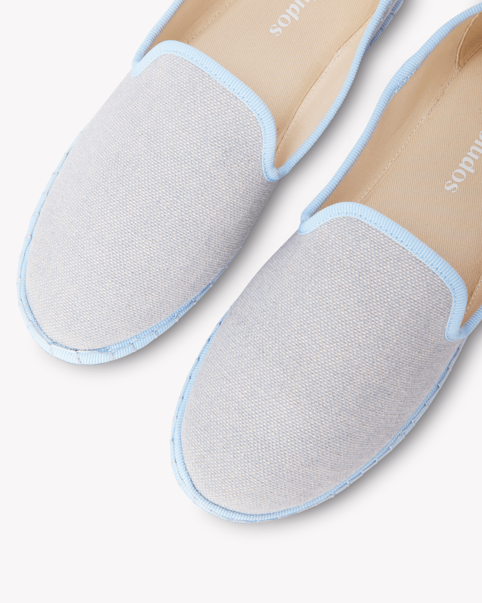 Women's Venetian Flat | Woven Color | Powdered Blue - Womens All Weather Flats - Powdered Blue - Soludos - 