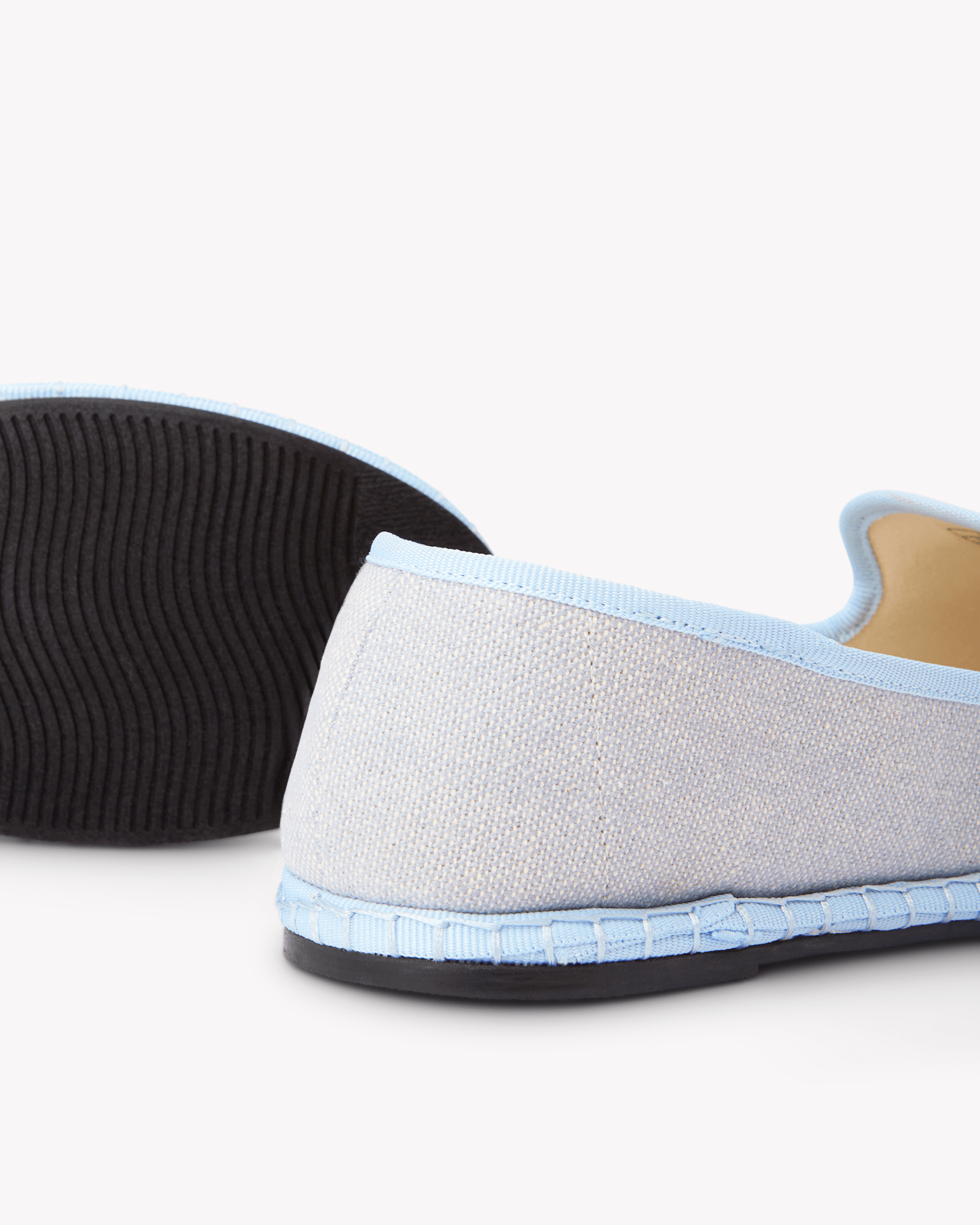 Women's Venetian Flat | Woven Color | Powdered Blue - Womens All Weather Flats - Powdered Blue - Soludos - 