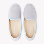 Women's Venetian Flat | Woven Color | Powdered Blue - Womens All Weather Flats - Powdered Blue - Soludos - 