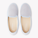 Women's Venetian Flat | Woven Color | Powdered Blue - Womens All Weather Flats - Powdered Blue - Soludos - 