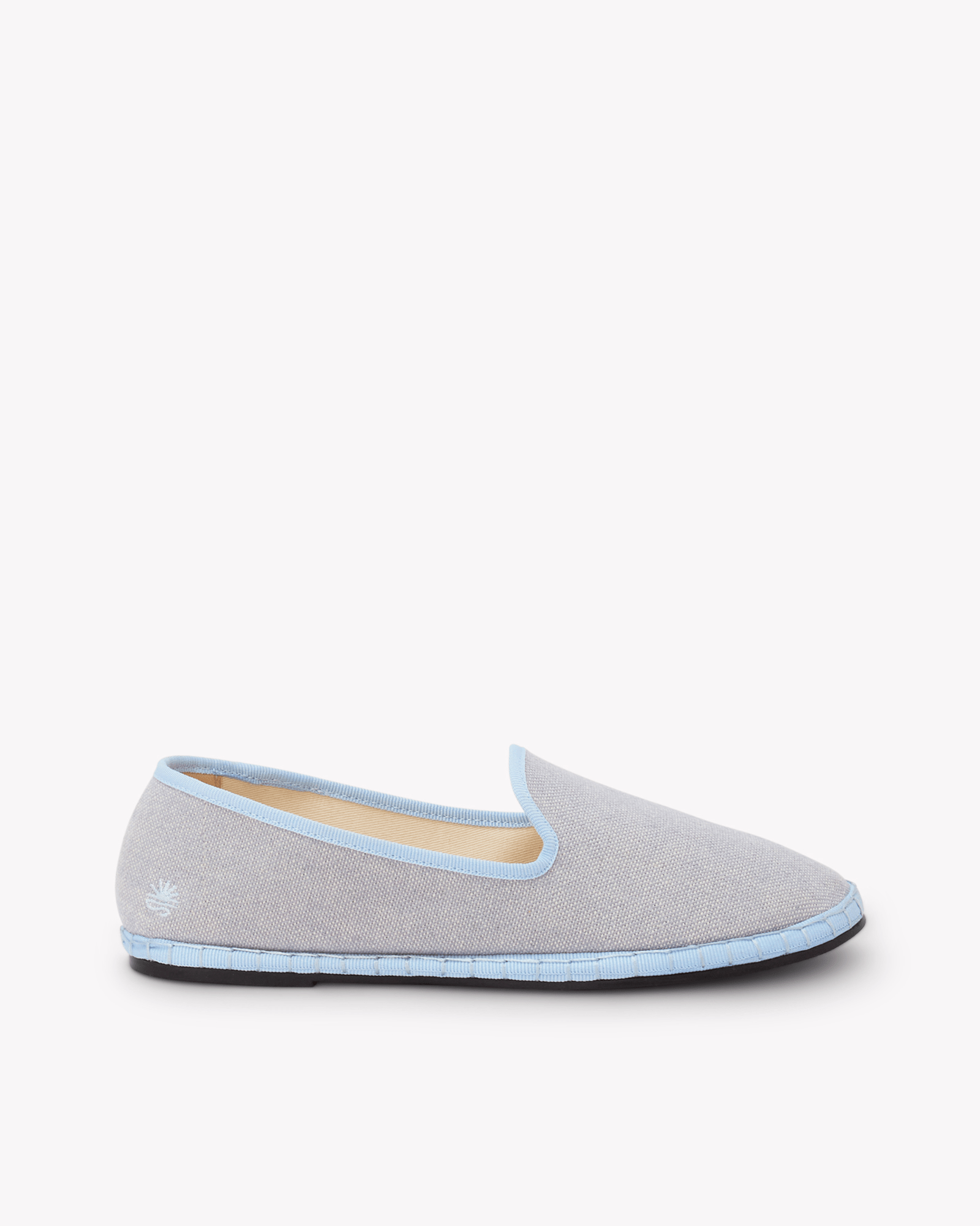 Women's Venetian Flat | Woven Color | Powdered Blue - Womens All Weather Flats - Powdered Blue - Soludos - 