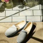 Women's Venetian Flat | Woven Color | Powdered Blue - Womens All Weather Flats - Powdered Blue - Soludos - 