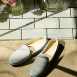Women's Venetian Flat | Woven Color | Powdered Blue - Womens All Weather Flats - Powdered Blue - Soludos - 