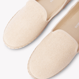 Women's Venetian Flat | Woven Color | Oat Milk Beige - Womens All Weather Flats - Oat Milk Beige - Soludos - 