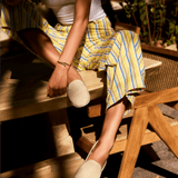 Women's Venetian Flat | Woven Color | Oat Milk Beige - Womens All Weather Flats - Oat Milk Beige - Soludos - 