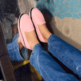 Women's Venetian Flat | Woven Color | Sorbet Pink - Womens All Weather Flats - Sorbet Pink - Soludos - 