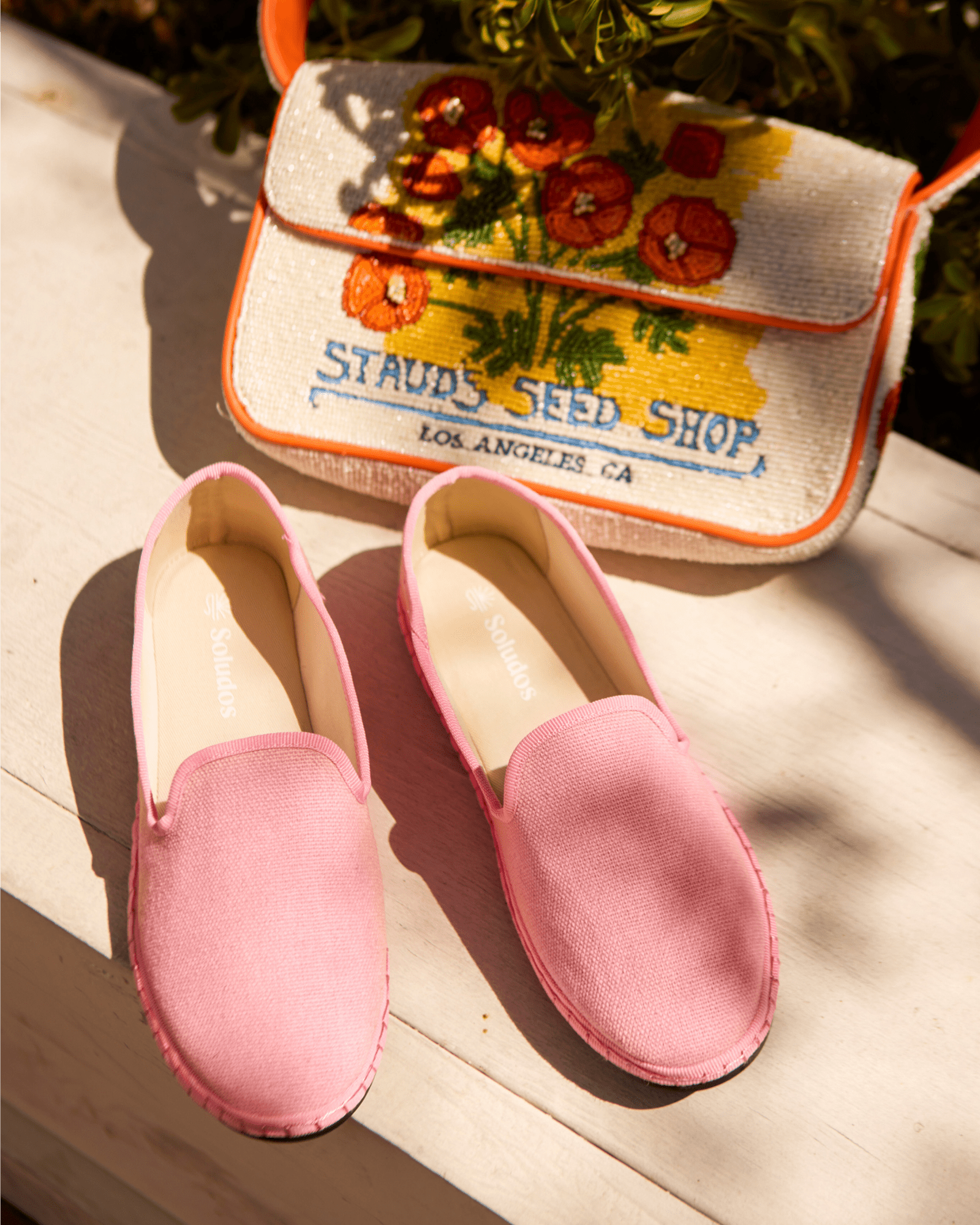 Women's Venetian Flat | Woven Color | Sorbet Pink - Womens All Weather Flats - Sorbet Pink - Soludos - 