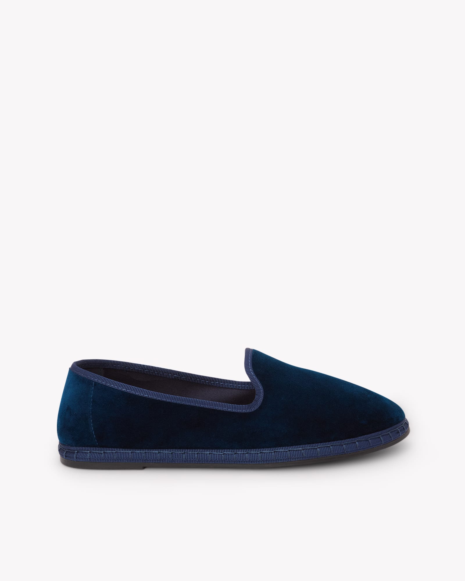 Women's Venetian Flat | Velvet | Royal Navy - Women's Espadrilles - Royal Navy - Soludos - 