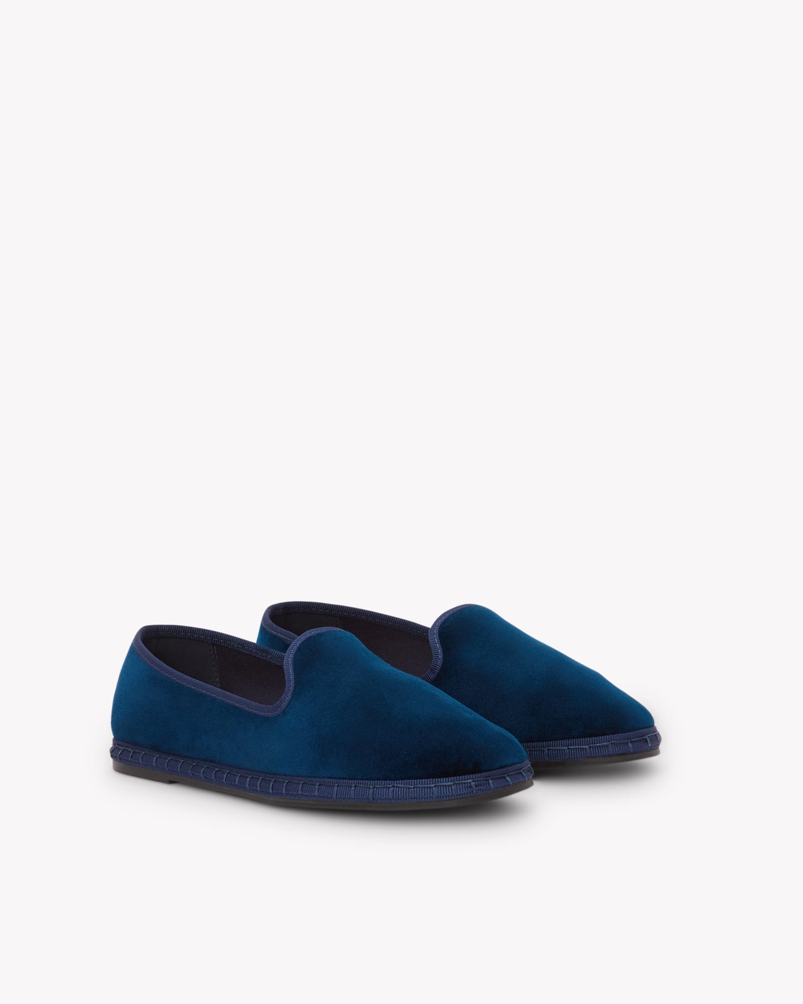 Women's Venetian Flat | Velvet | Royal Navy - Women's Espadrilles - Royal Navy - Soludos - 