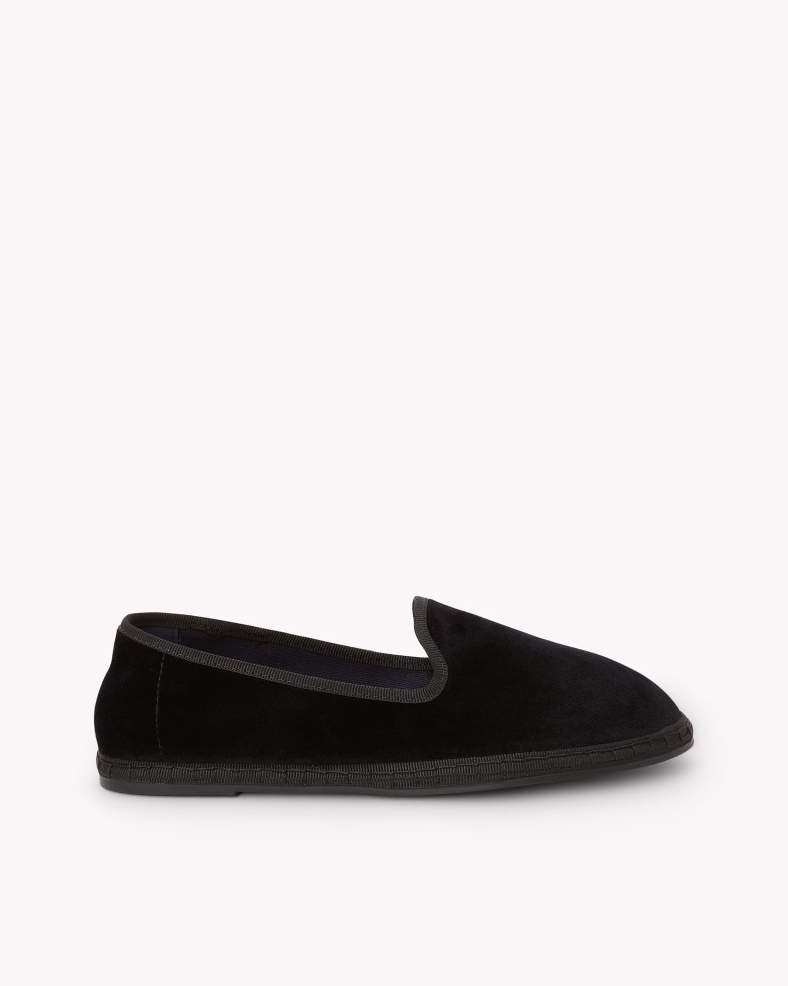 Women's Venetian Flat | Velvet | Midnight Black - Women's Espadrilles - Midnight Black - Soludos - 