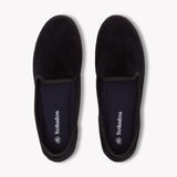 Women's Venetian Flat | Velvet | Midnight Black - Women's Espadrilles - Midnight Black - Soludos - 