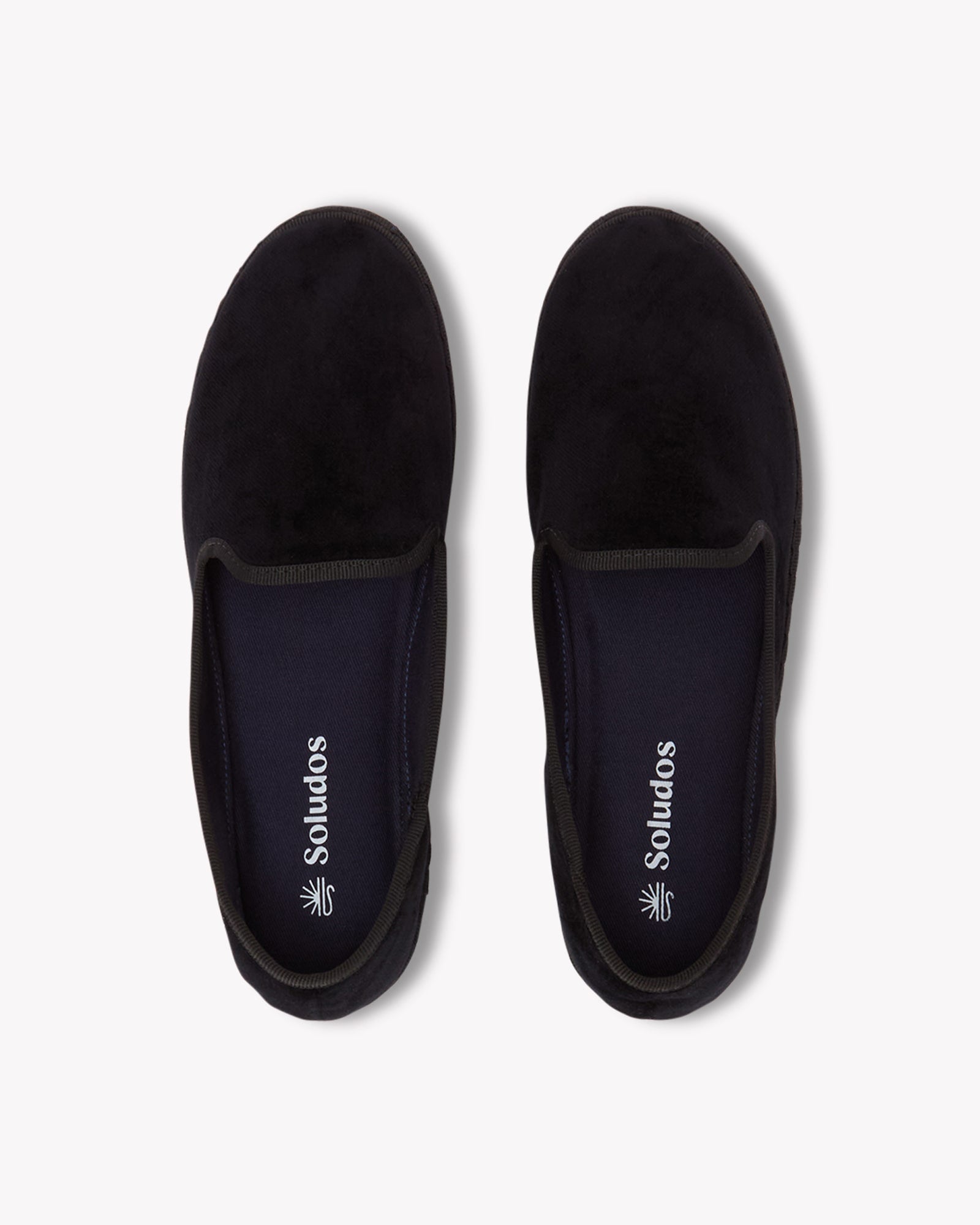 Women's Venetian Flat | Velvet | Midnight Black - Women's Espadrilles - Midnight Black - Soludos - 
