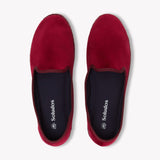 Women's Venetian Flat | Velvet | Cherry Red - Women's Espadrilles - Cherry Red - Soludos - 