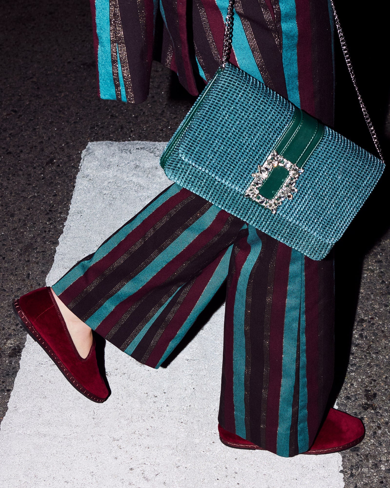 Women's Venetian Flat | Velvet | Cherry Red - Women's Espadrilles - Cherry Red - Soludos - 